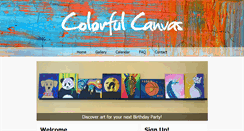 Desktop Screenshot of colorfulcanvasevents.com